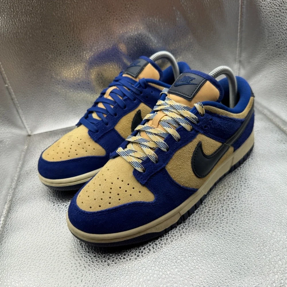 Nike Men’s Low Top Athletic Sneakers in Blue and Tan